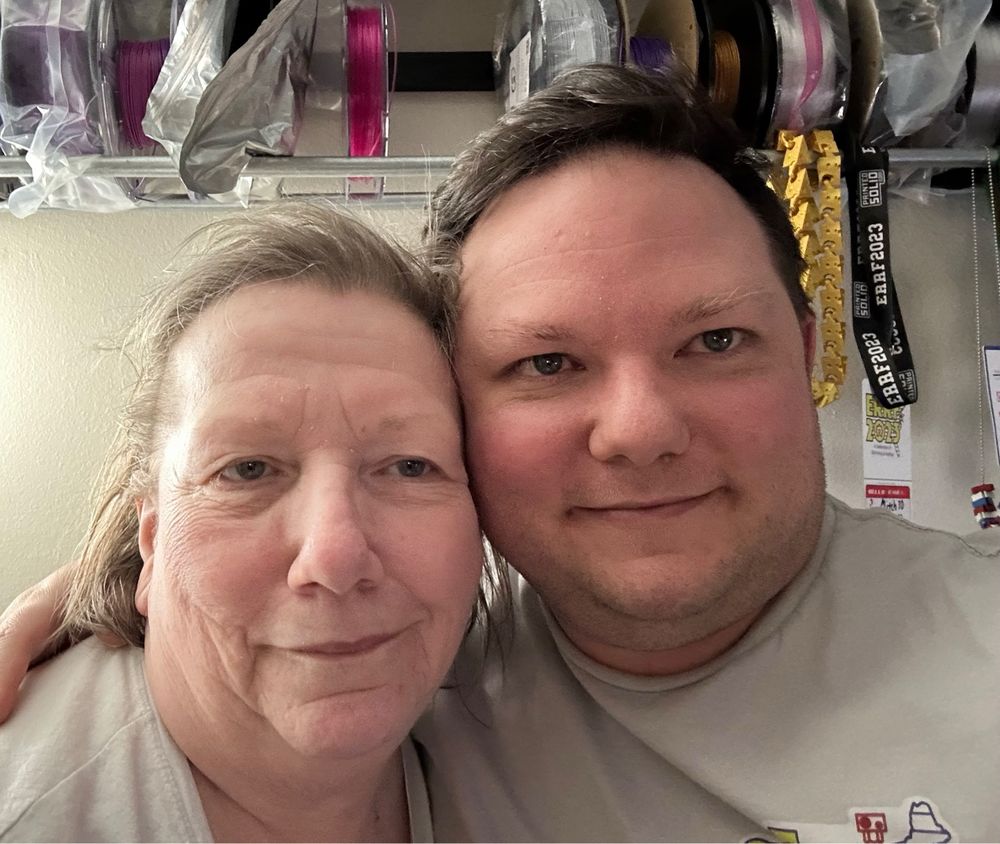 Selfie of my mom and I