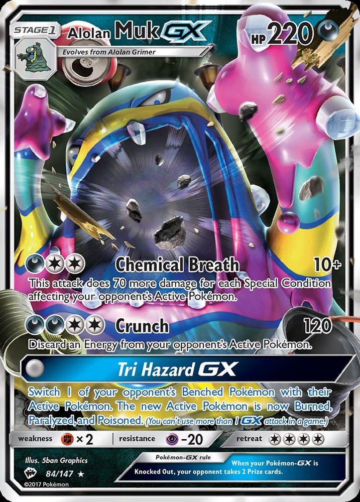Alolan Muk GX 084/147 from Burning Shadows
