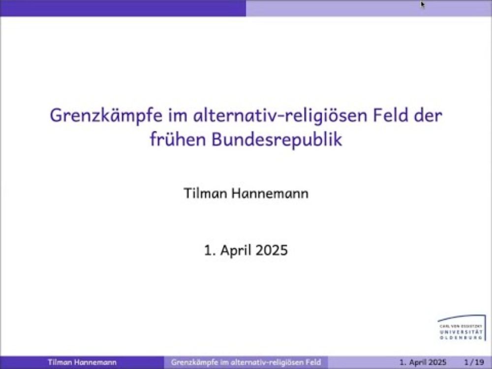 Grenzkämpfe im alternativ-religiösen Feld der frühen Bundesrepublik