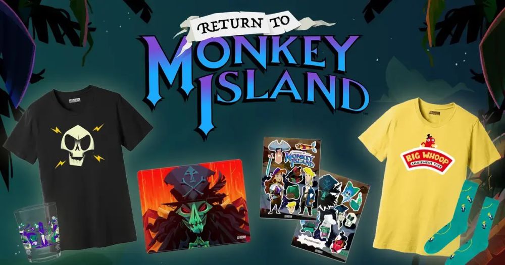 Return to Monkey Island merchandise shipping now!