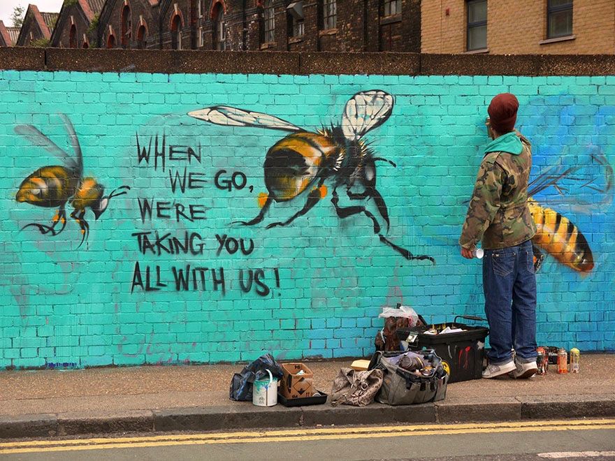 Bees are responsible for our food security as well as ensuring environmental protection. Save bees! 