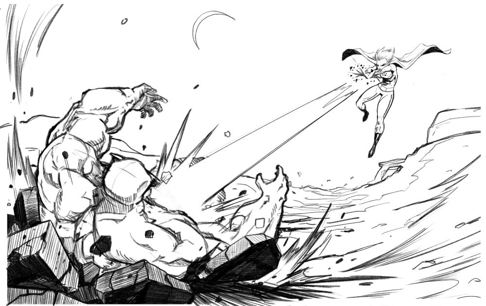 It really hit me last week that I wanted to draw some super hero stuff! So that's what happened here.