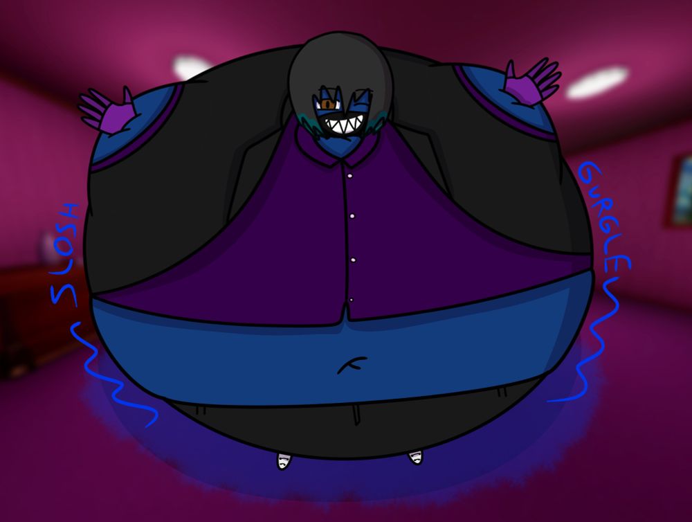 My sona, Sin, turned into a blueberry. She winks as she’s in her love room