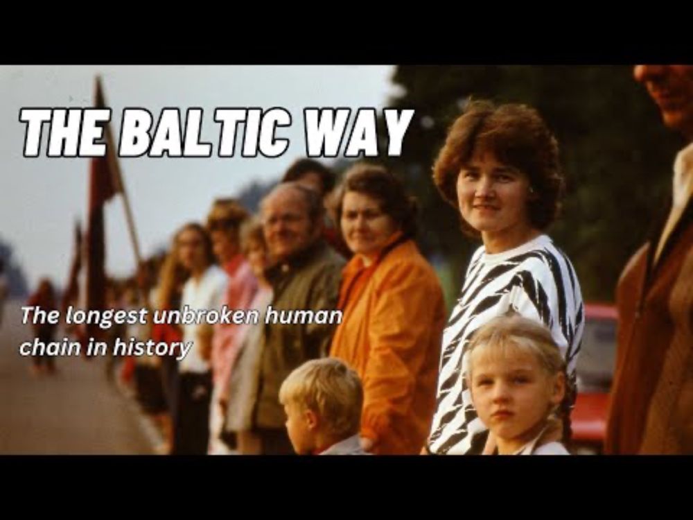 The longest unbroken human chain in history | The Baltic Way | #history