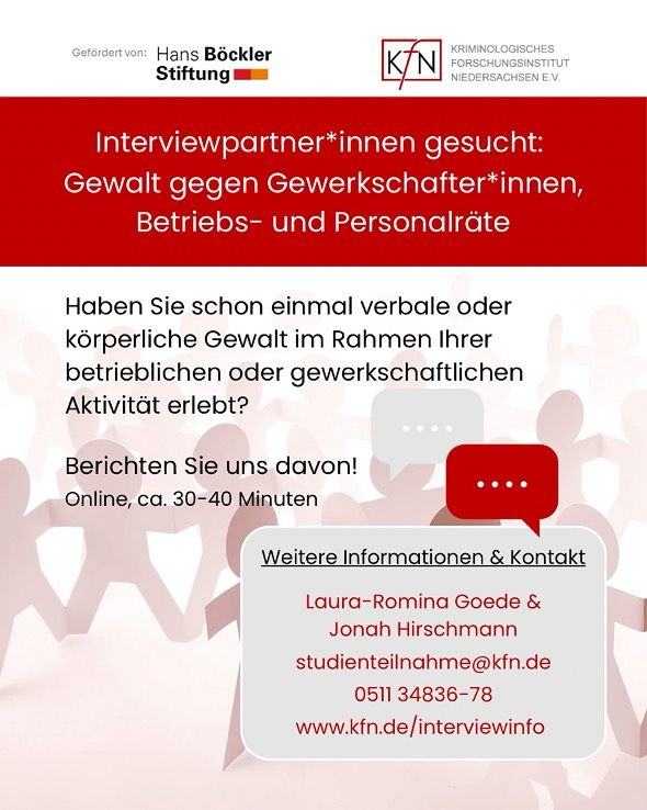 Informationen zur Studie "Gewalt gegen Gewerkschafter*innen"