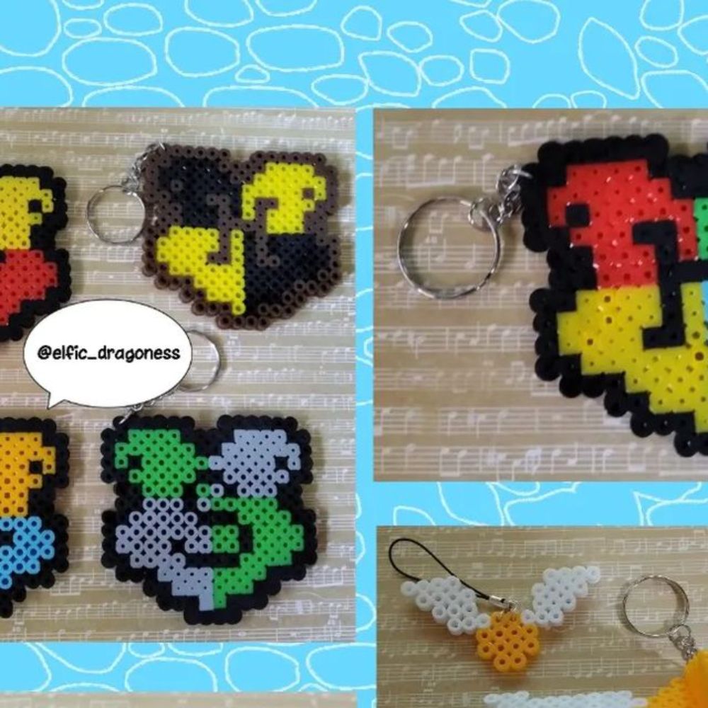 Selene N. Lobos on Instagram: "ES/EN
Recopilación de algunos hama beads que he creado. También hay varios stickers que espero que os gusten.
Los dos finales son dos de mis OCs del universo Harry Potte...