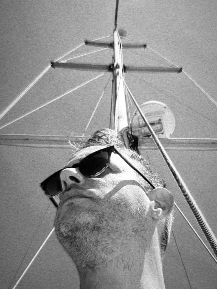 Selfie on a sailing boat.