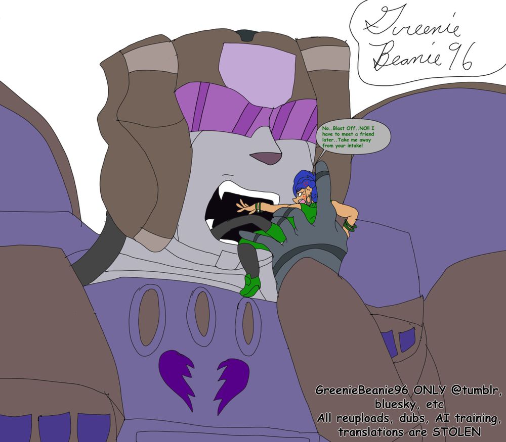 Lati: "No..Blast Off..NO!! I have to meet a friend later..Take me away from your intake!"