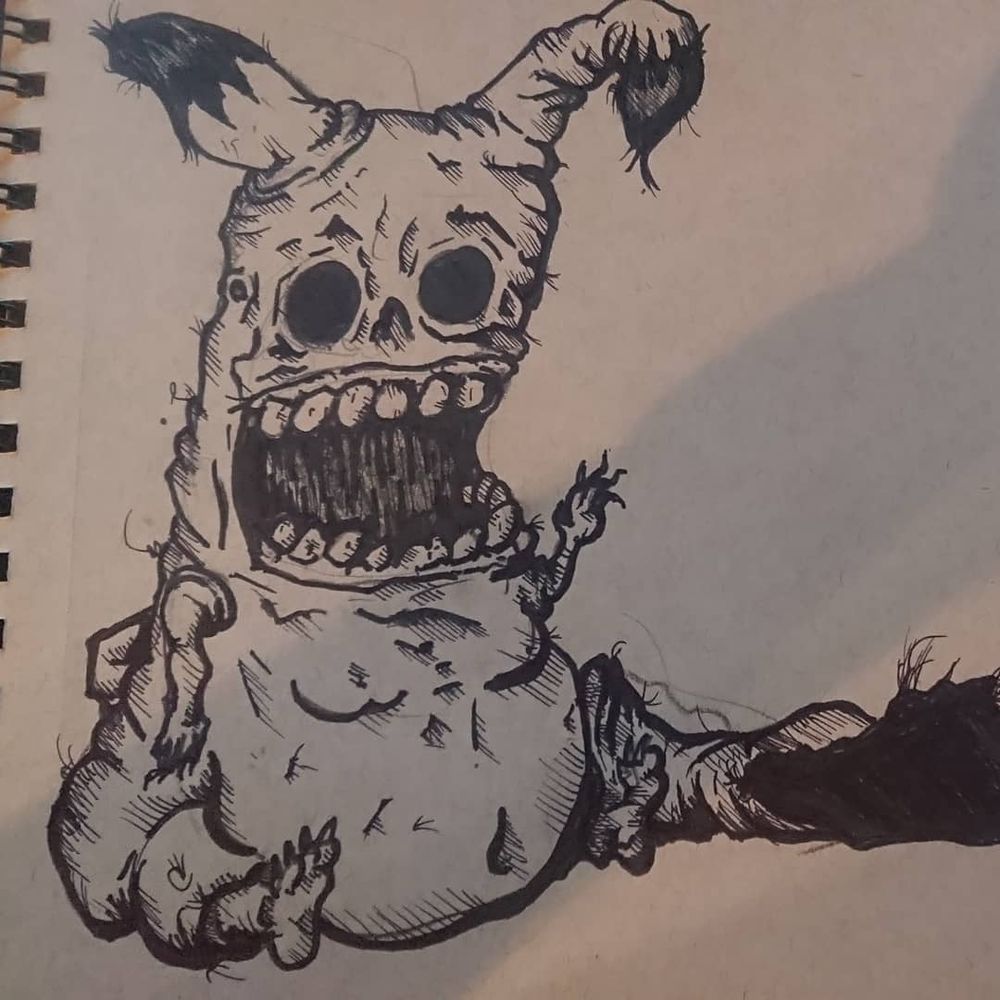 A monstrous Pikachu.