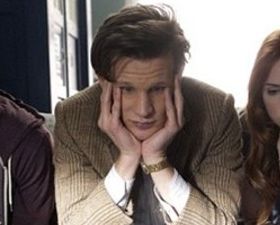 Doctor Who looking bored 