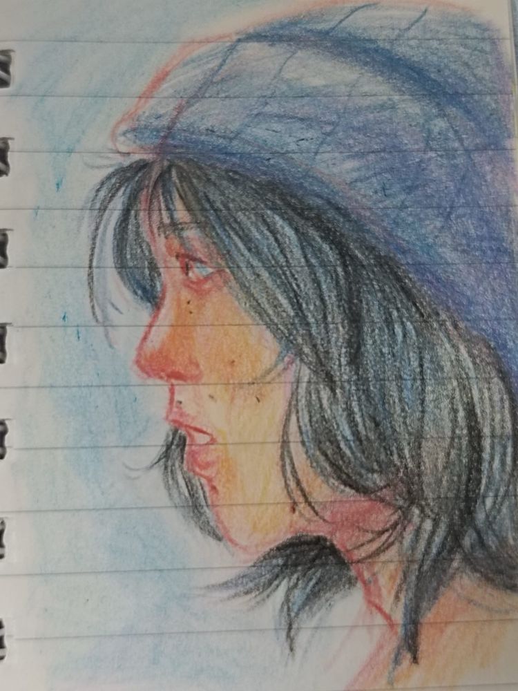 Dibujos de perfil del streamer quackity hecho con colores