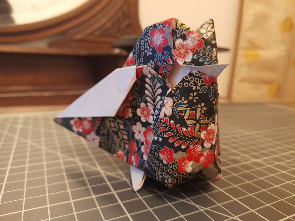 Lorigami vu de face