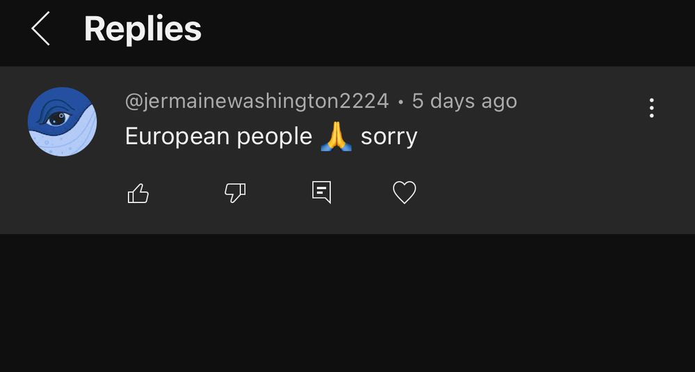 
@jermainewashington2224 • 5 days ago
European people (praying hands emoji)
sorry