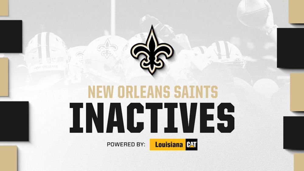 New Orleans Saints inactives for Atlanta Falcons game | 2024 NFL Week 4