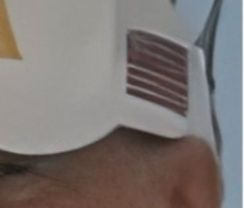 American flag on Trump's hat that got turned into a barcode by AI 