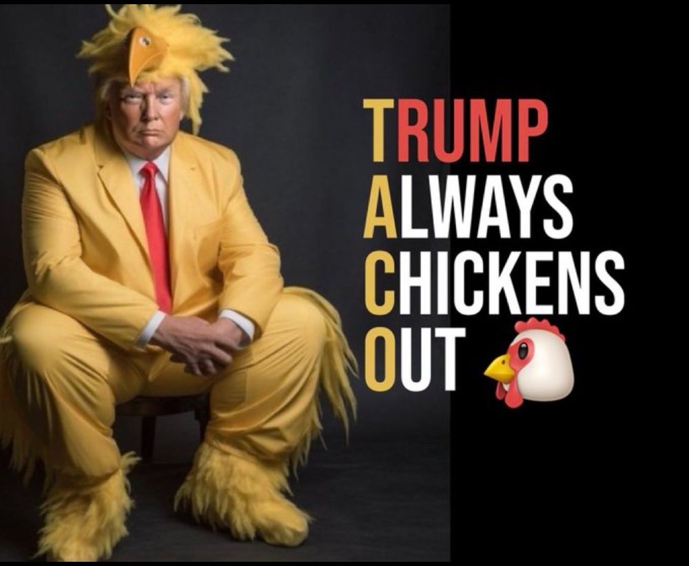 Trump Always Chickens Out