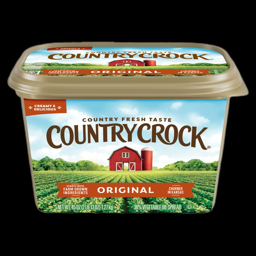 A tub of Country Crock, an American brand of margarine. Note the R, O, and C are almost identical.