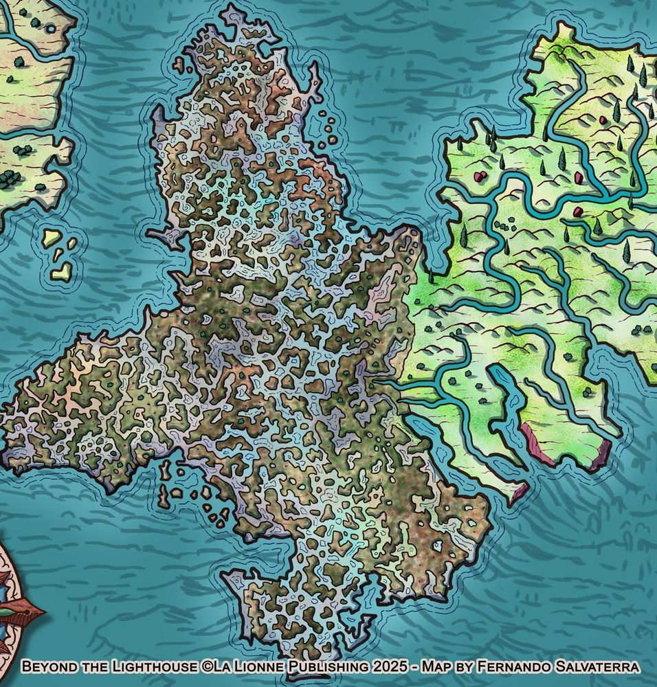 a close-up detail of the map described above