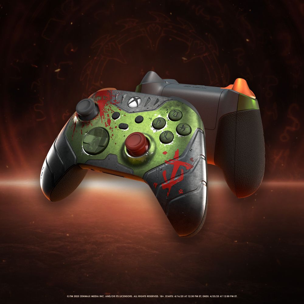 Image of DOOM: The Dark Ages Limited Edition Xbox Wireless Controller up for a sweepstakes.