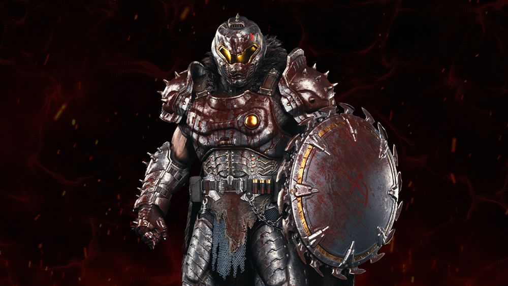 Image of Butcher DOOM Slayer Skin for DOOM: The Dark Ages which is free w/ signup at
doombundle.com