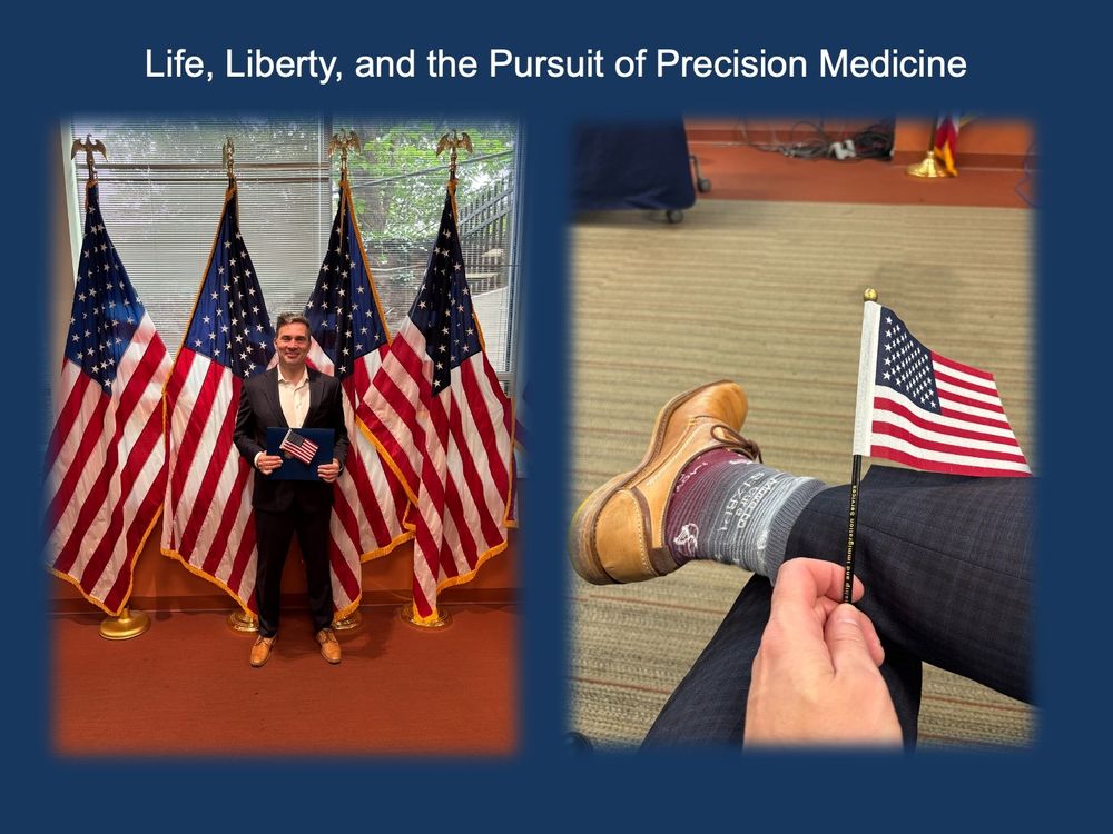 Figure 1. Introducing Citizen Helbig. I was naturalized as a United States citizen in Philadelphia today, alongside fellow new citizens from 25 countries, ranging from Afghanistan to Uganda. Also, I was wearing my STXBP1 sock for my naturalization ceremony.