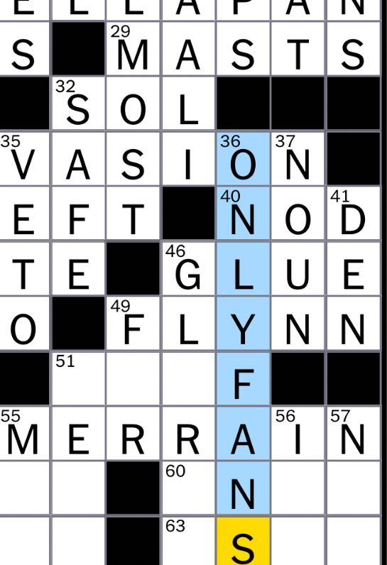 Screenshot of NYT crossword. The answer is OnlyFans