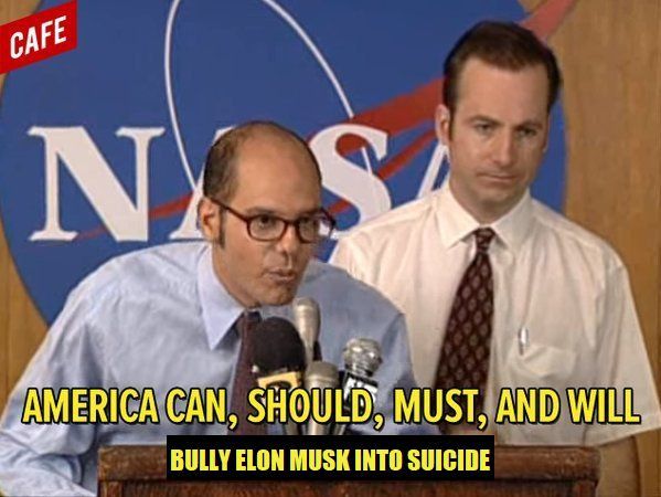 bob odenkirk and david cross in a mr. show sketch, american can, should, must, and will bully elon musk into suicide