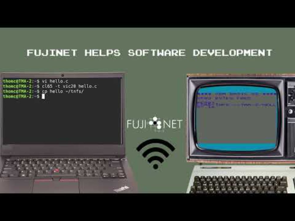 FujiNet Helps #Retrocomputing Software Development!