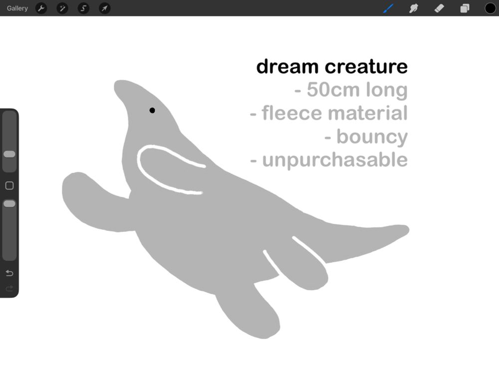 like a cross between a manatee & an anteater