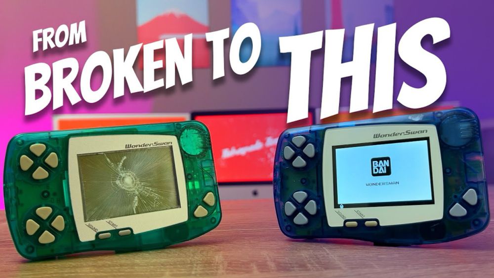 WonderSwan screen repair and upgrade