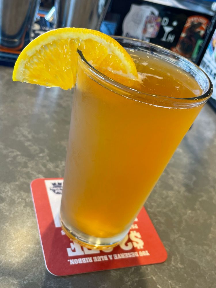 My midday beer at Cheba Hut