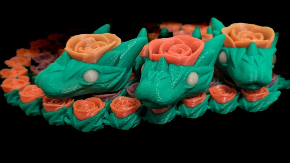 Rose Snake 3d print
