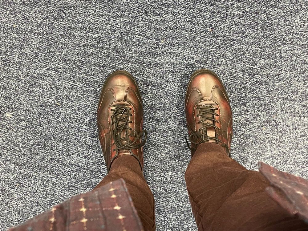 Trousers which are the right length.