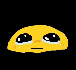 Sad crying face emoji drawing by esynkart from tumblr