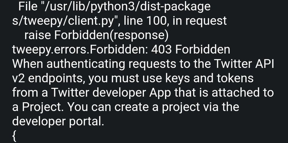 Error 403 Forbidden from a unattached app project.