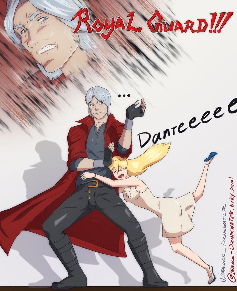 First piece of 2025: featuring Patty and Dante from the hit game Devil May Cry