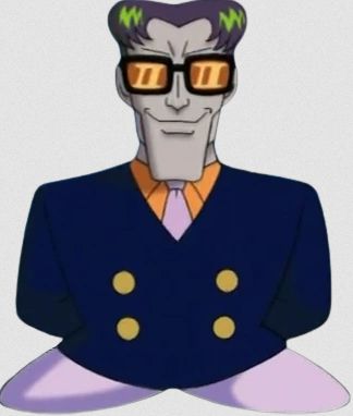 the nme sales guy from kirby right back at ya, which is a guy with a head and torso and then just feet. kirby feet. no legs.