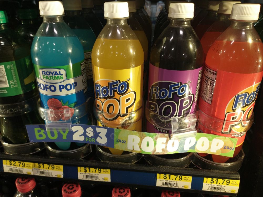bottles of RoFo Pop