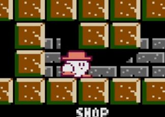 an enemy from legacy of the wizard for the nes, that looks like kirby in a boater hat