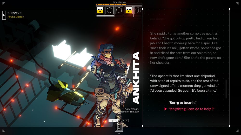 another character run-in, with Ankhita