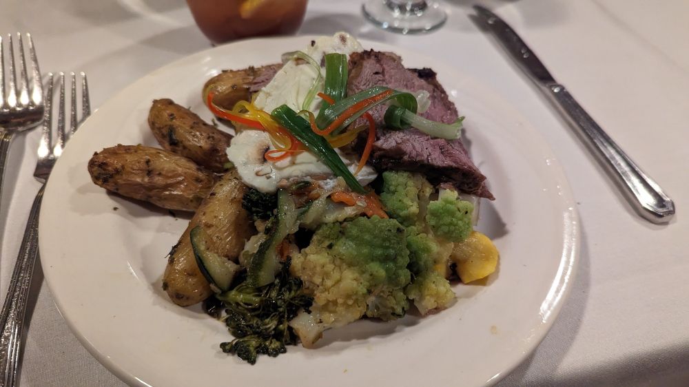 Beef tenderloin dish