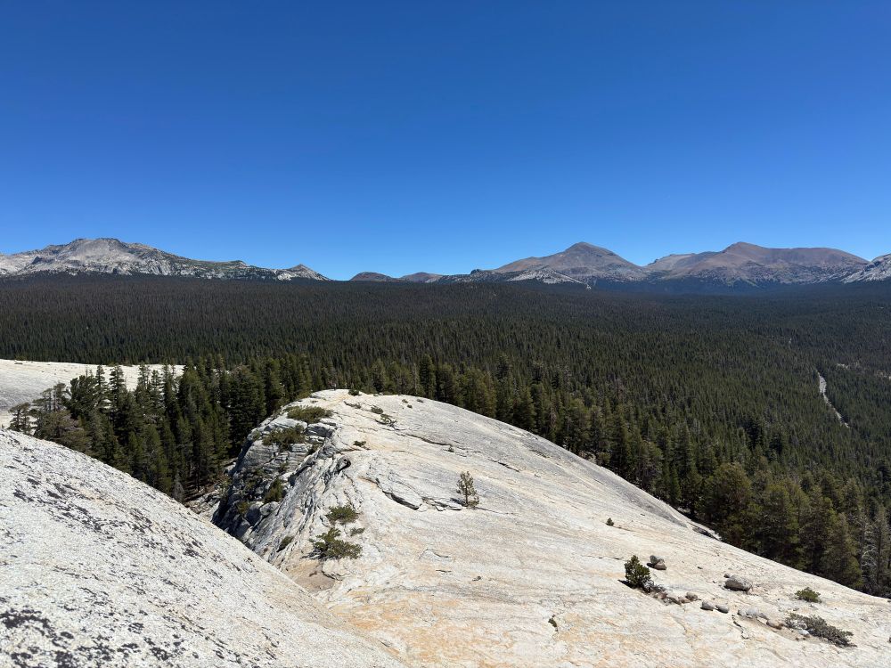 Yosemite as seen from the top of Lembert Dome.