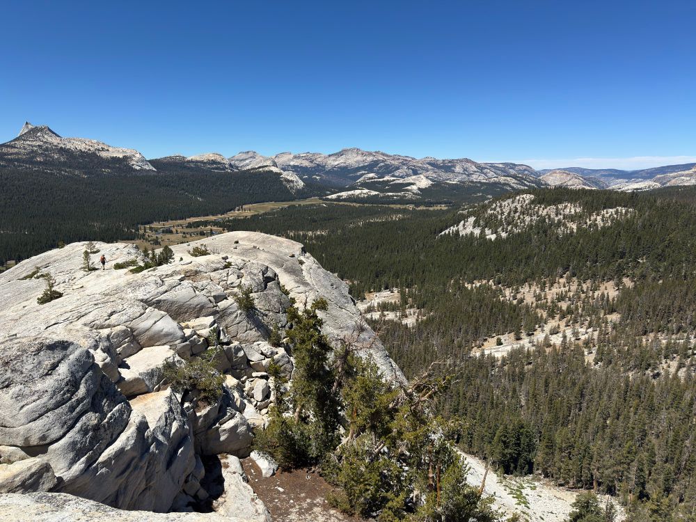 Yosemite as seen from the top of Lembert Dome.