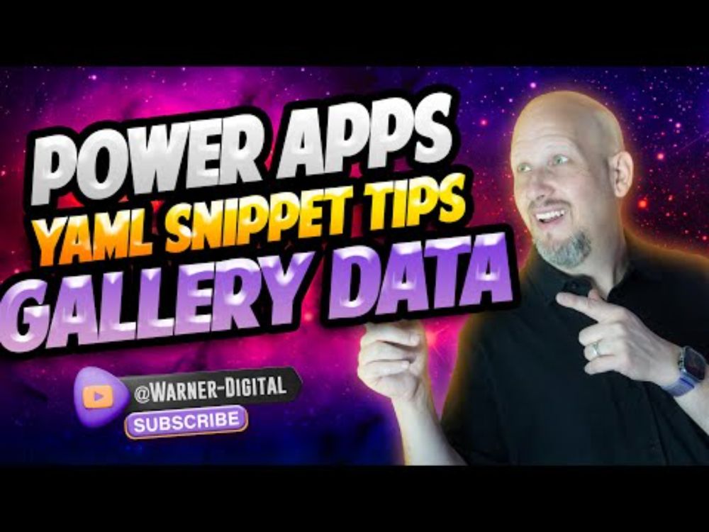 Power Apps YAML Snippet Tips - Gallery Data