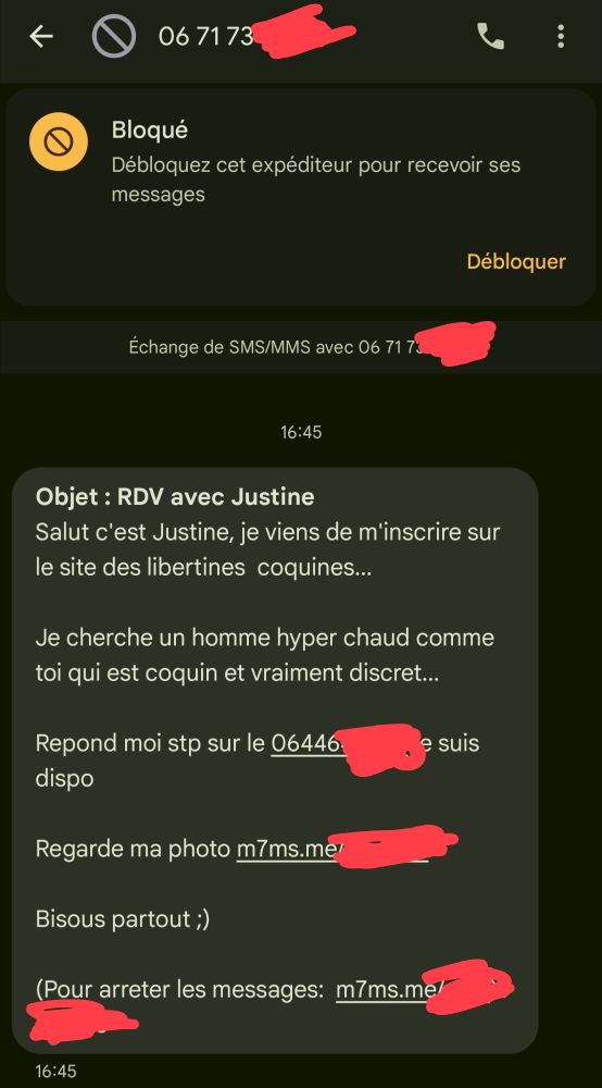 Texte de spam pour une rencontre libertine…