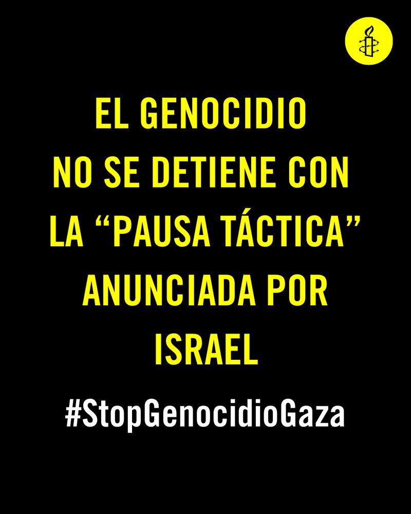 Exigimos un alto el fuego inmediato y definitivo en Gaza.