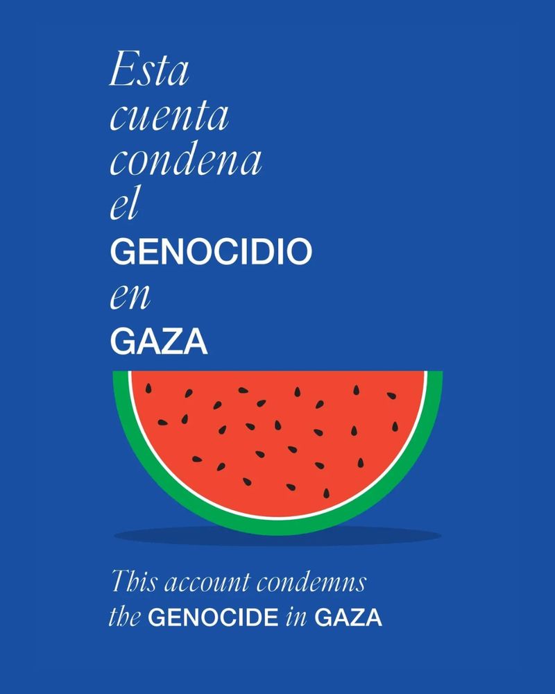 Esta cuenta condena el genocidio en Gaza