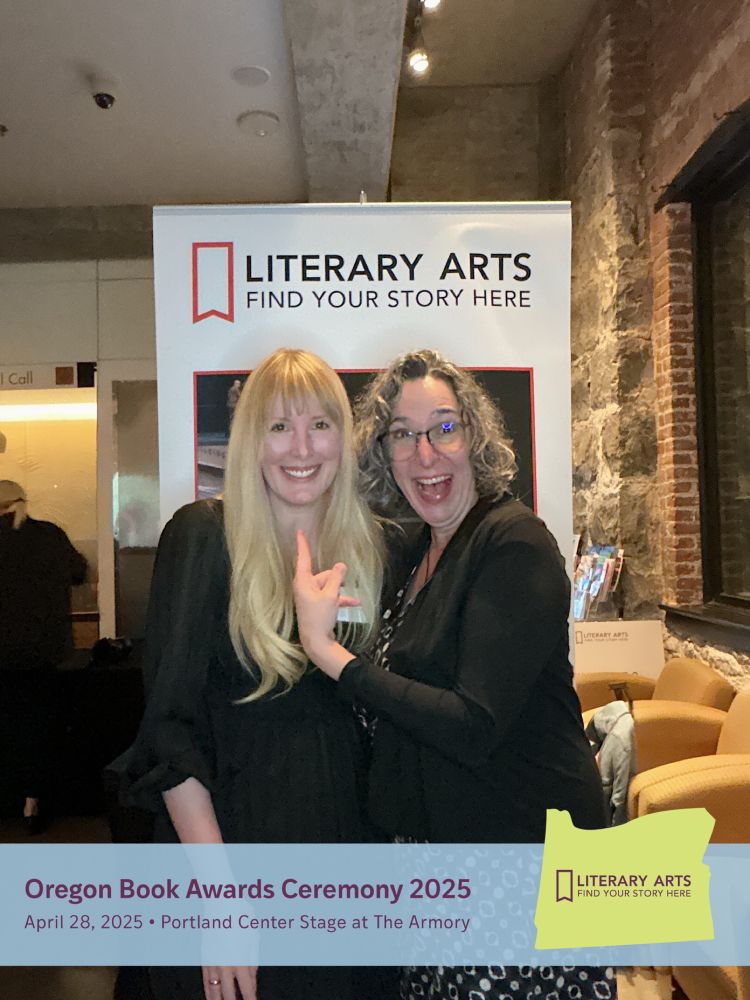 Me in Photo Booth w FICTION WINNER Kimberly King Parsons