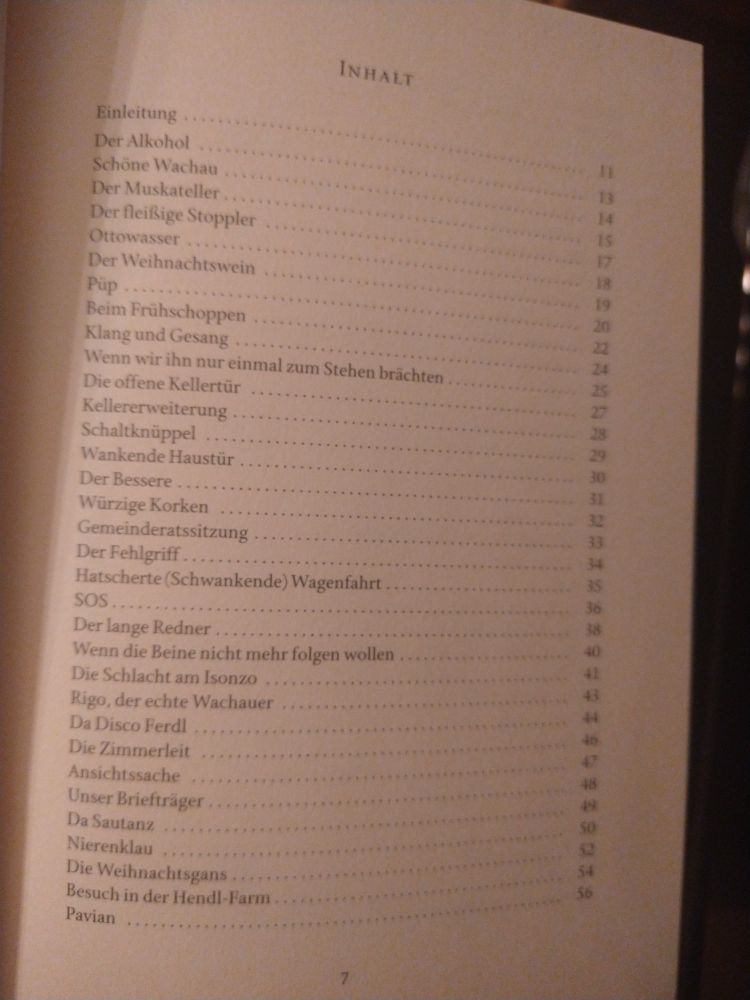 Inhaltsverzeichnis eines Buches: 1. Kapitel "Der Alkohol"