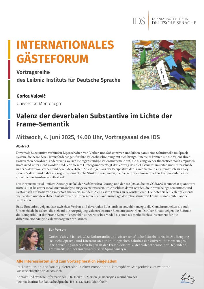 Abgebildet ist das Veranstaltungsposter mit Abstract des Vortrags, das ebenfalls über den Link im Post abzurufen ist.